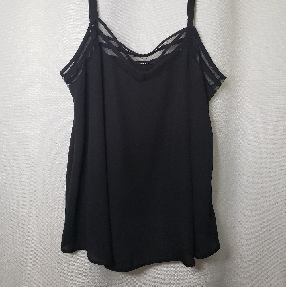 Torrid Black Flowy Tank Size 2